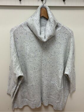 Loft Cozy Speckled Turtleneck Sweater